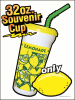 32 Oz. Lemonade Souvenir Cup Window Decal